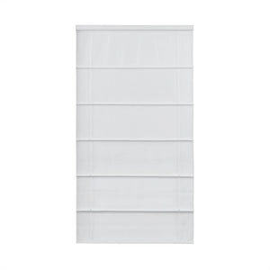 English Elm 1 Roman Shade 35x64" Total Blackout Cordless Polyester Roman Shade with Weighted Hem and Hardware White 6.29 L x 9.25 W x 8.07 H B035P319843