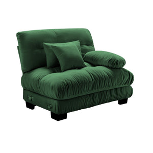 English Elm Pariss Modular Sectional Sofa Unit Chenille Upholstered with Solid Wood Frame W714P284892