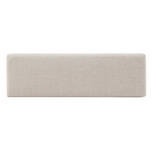Wingston Upholstered Bench with Espresso Wood Base for Entryway or Bedroom Accent
