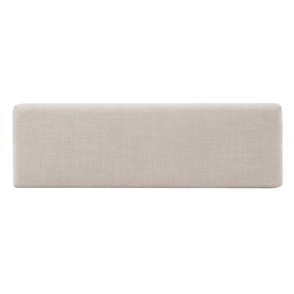 Wingston Upholstered Bench with Espresso Wood Base for Entryway or Bedroom Accent
