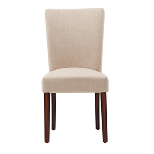 Homelegance Wingston Linen Upholstered Dining Chair with Rubberwood Legs for Modern Rooms 721BLS