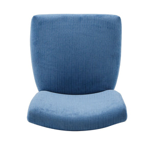 Wingston Chenille Upholstered Wingback Side Chair Set with Rubberwood Frame