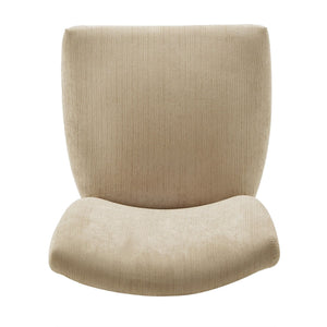 Wingston Chenille Wingback Dining Chair Set with Espresso Wood Legs
