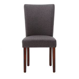 Homelegance Wingston Upholstered Dining Chair Set Solid Wood Frame Espresso Polyester 721DGFS