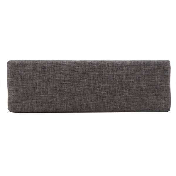 Wingston Upholstered Bench with Espresso Wood Base for Entryway or Bedroom Accent