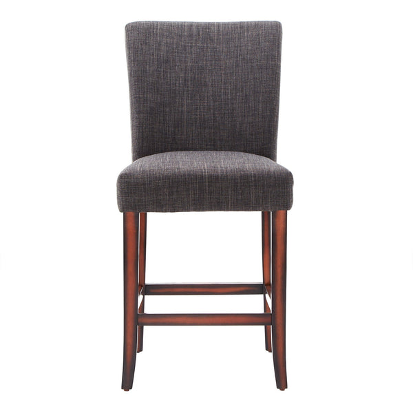Wingston Upholstered Counter Stools Set of Two with Solid Rubberwood Frame