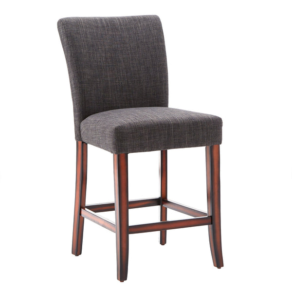 Wingston Upholstered Counter Stools Set of Two with Solid Rubberwood Frame