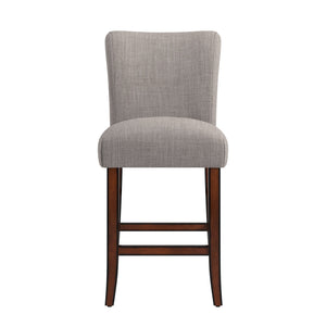 Wingston Upholstered Counter Stools Set of Two with Solid Rubberwood Frame