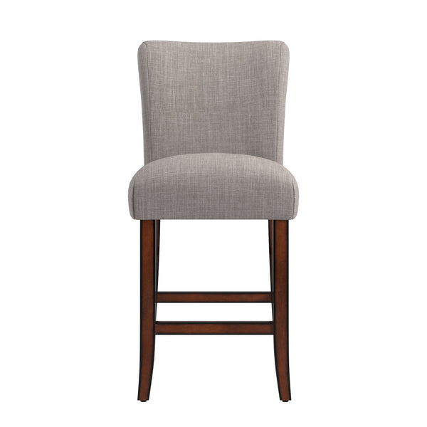 Wingston Upholstered Counter Stools Set of Two with Solid Rubberwood Frame