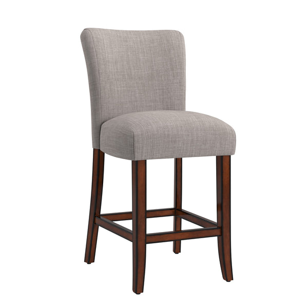 Wingston Upholstered Counter Stools Set of Two with Solid Rubberwood Frame