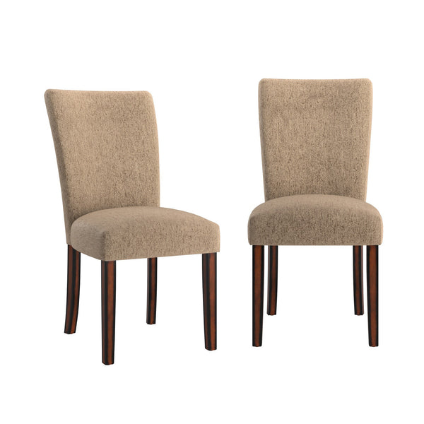 Wingston Chenille Upholstered Dining Chair with Espresso Rubberwood Frame