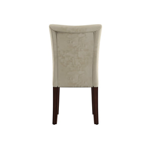 Wingston Upholstered Wingback Dining Chair Set with Coil Spring Support