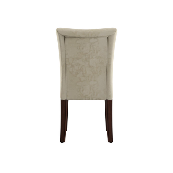 Wingston Upholstered Wingback Dining Chair Set with Coil Spring Support