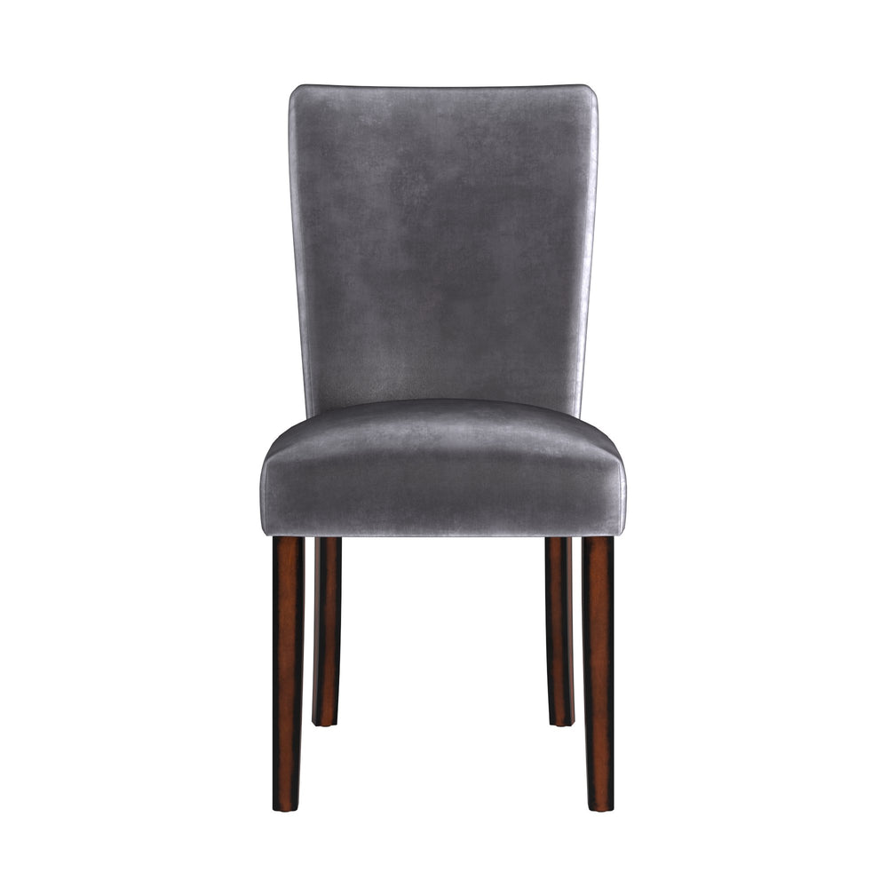 Homelegance Wingston Upholstered Wingback Dining Chair Set with Solid Wood Legs 721S-BSV