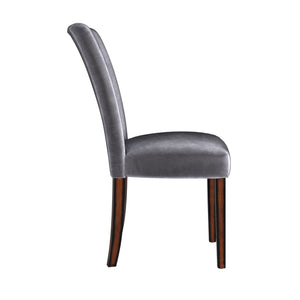Wingston Upholstered Wingback Dining Chair Set with Solid Wood Legs