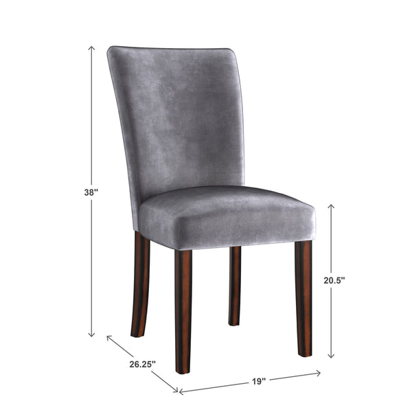 Wingston Upholstered Wingback Dining Chair Set with Solid Wood Legs