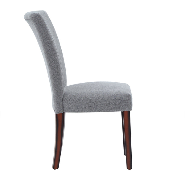 Wingston Upholstered Dining Chair Foam Cushioned Rubberwood Legs Set of 2