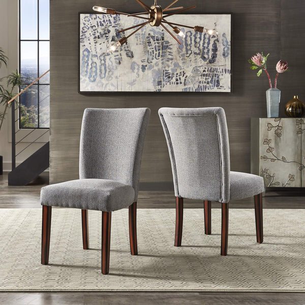 Wingston Upholstered Dining Chair Foam Cushioned Rubberwood Legs Set of 2