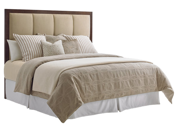 Lexington Casa Del Mar Upholstered Headboard - Contemporary Elegance With Light Hazelnut Microfiber Suede Finish Carrillo  721-134hb