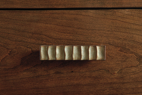 Lexington Radcliffe Dresser - Contemporary Mocha Finish With Convex Front And Elegant Silver Accents For Style Carrillo  721-233