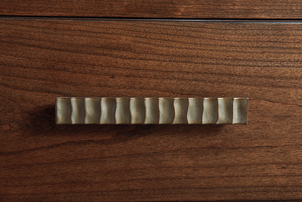 Lexington Radcliffe Dresser - Contemporary Mocha Finish With Convex Front And Elegant Silver Accents For Style Carrillo  721-233