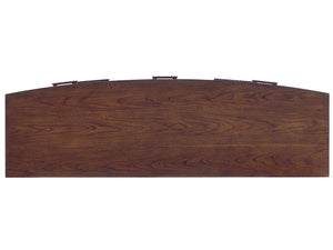 Lexington Radcliffe Dresser - Contemporary Mocha Finish With Convex Front And Elegant Silver Accents For Style Carrillo  721-233