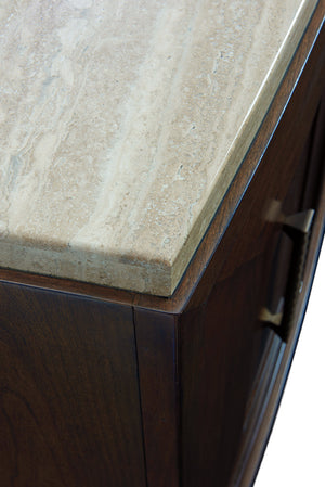 Lexington Mariposa Buffet - Elegant Contemporary Design With Silver Travertine Top And Ample Storage Solutions Carrillo  721-852