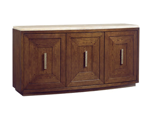 Lexington Mariposa Buffet - Elegant Contemporary Design With Silver Travertine Top And Ample Storage Solutions Carrillo  721-852