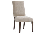 Sierra Upholstered Dining Chair - Contemporary Comfort with Mocha Finish and Soft Gray Undertones