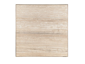 Lexington Stone Canyon Cocktail Table - Contemporary Design With Silver Travertine Top And Elegant Metal Base Carrillo  721-943