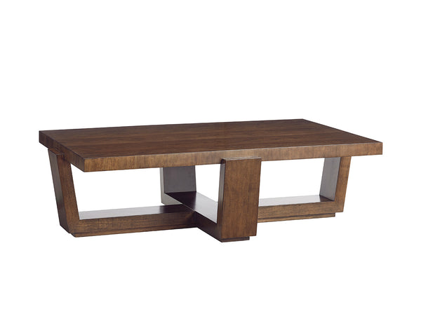 Lexington Esplanade Contemporary Cocktail Table - Elegant Cathedral Cherry Design With Architectural Details Carrillo  721-947