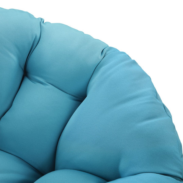 OSP Home Furnishings Papasan Chair Blue