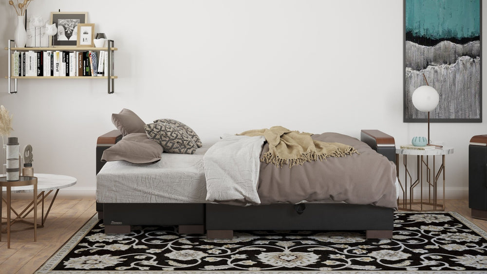 English Elm Primenest Zenaero Convertible Chaise Lounge With Storage - Modern Upholstered Sleeper For Comfort B030P303559-GIGA