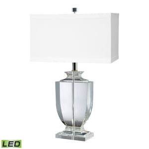 Crystal 27'' High 1-Light Table Lamp - Clear - Includes LED Bulb 722-LED Elk Home