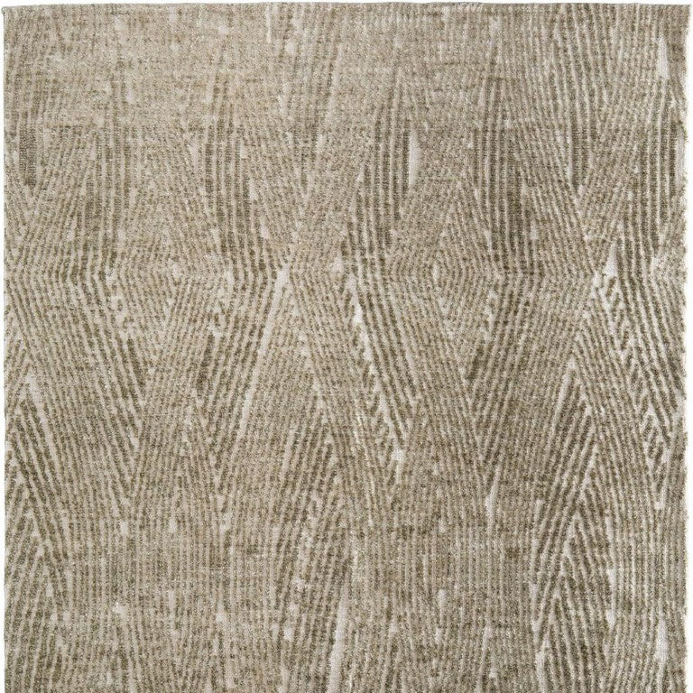 HomeRoots Abstract Polyester Area Rug Power Loomed Stain Resistant Bohemian Accent for Any Room 9' x 13' 722078