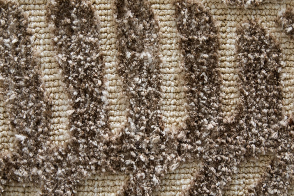 HomeRoots Safari Inspired Animal Print Polyester Area Rug in Neutral Taupe Tones for Living Room Decor 9' x 13' 722083