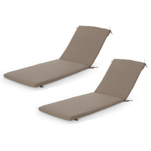 English Elm Christopher Knight Home® - 57592.00Cush Khaki Lounge Cushion Set - Water-Resistant, Durable, Removable Covers For Chaise Lounges N775P230109K