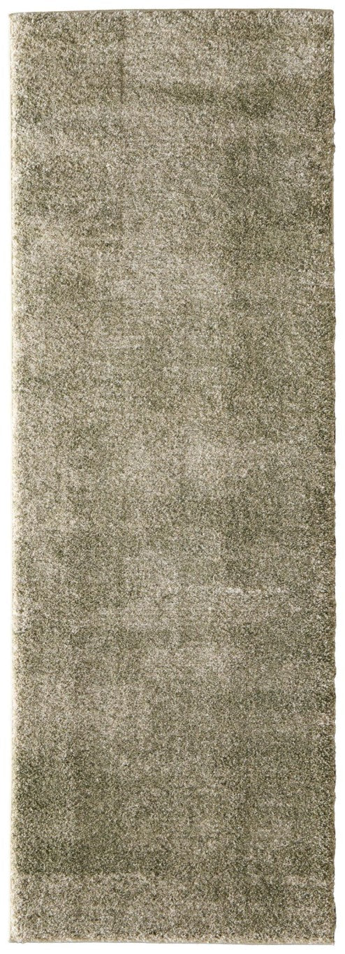 HomeRoots 7 Foot Blue Ivory Abstract Area Rug Plush Polypropylene Stain Resistant Modern 722159