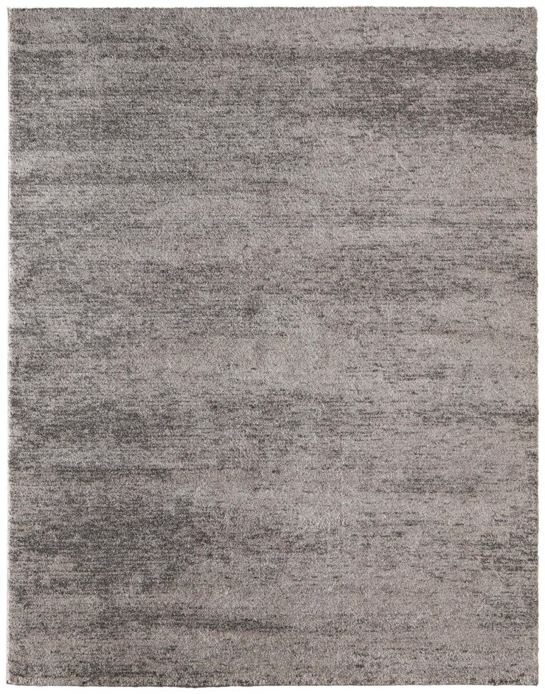 HomeRoots 5x7 Abstract Polypropylene Area Rug with Plush Pile for Modern Living Rooms 722170