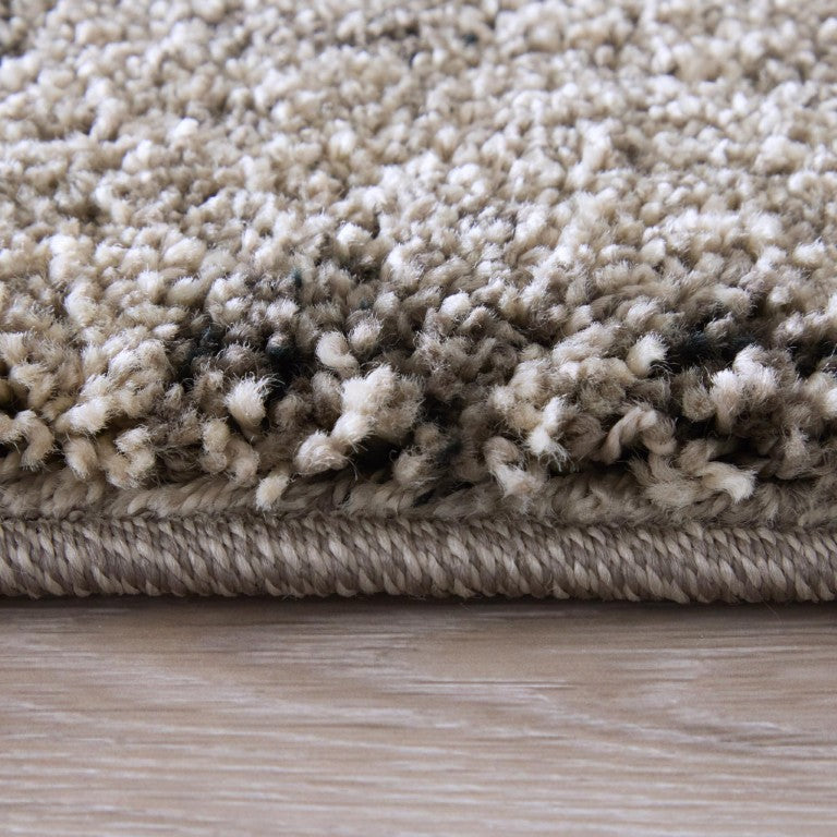 6 X 9 Abstract Polypropylene Area Rug with Plush Pile for Living Rooms