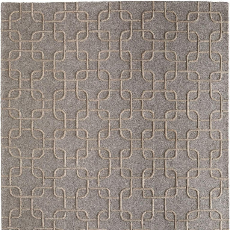 3x5 Hand Tufted Wool Floral Area Rug in Blue Ivory for Entryways and Bedrooms