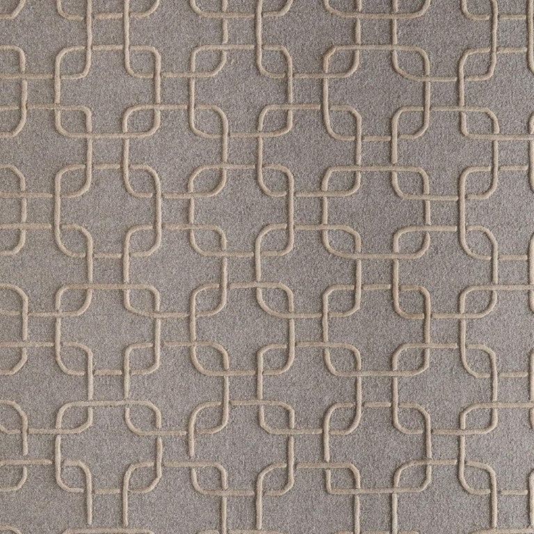 HomeRoots 9x12 Hand Tufted Wool Floral Area Rug Ivory Blue Plush Pile Living Room Accent 722243