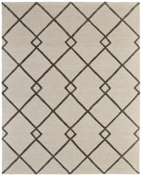 3 X 5 Hand Tufted Wool Floral Area Rug in Blue Ivory for Classic Interiors