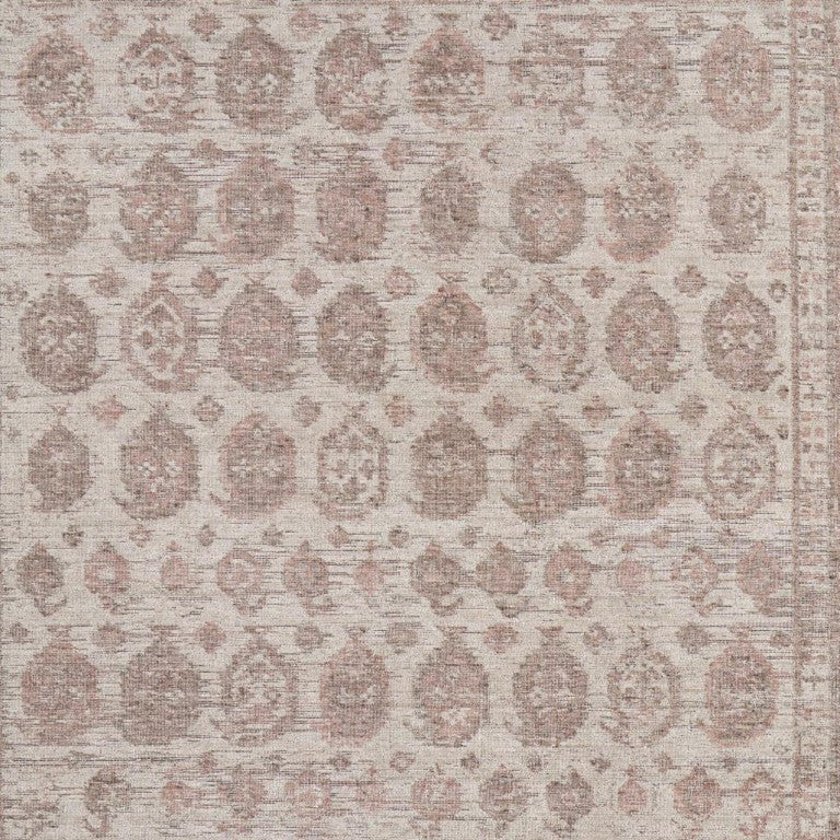 HomeRoots 2x3 Hand Knotted Oriental Area Rug in Rayon with Classic Blue Ivory Pattern 722270