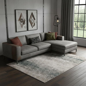 9 X 12 Abstract Plush Area Rug Power Loomed Polypropylene for Living Rooms