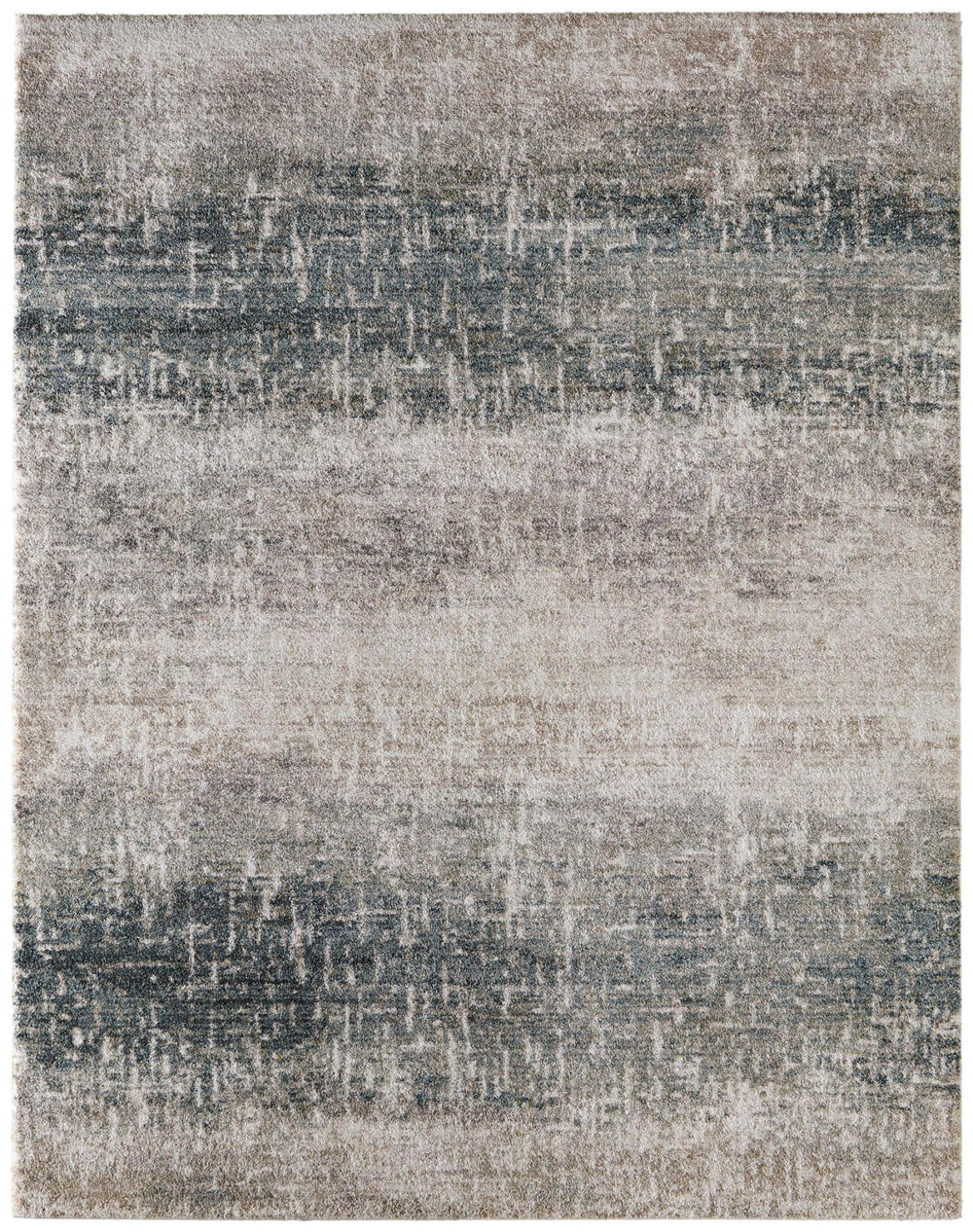 9 X 12 Abstract Plush Area Rug Power Loomed Polypropylene for Living Rooms