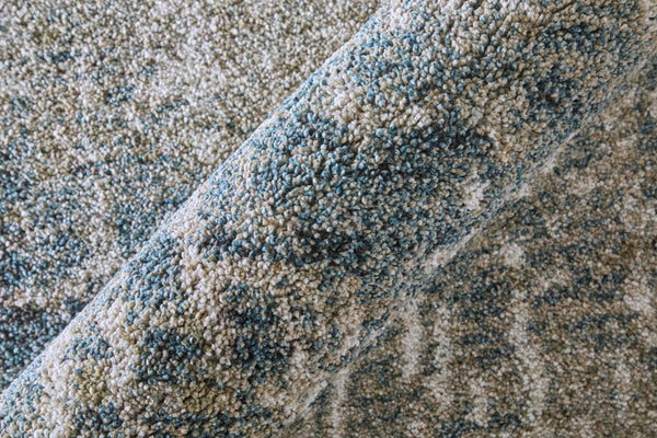 9 X 12 Abstract Plush Area Rug Power Loomed Polypropylene for Living Rooms