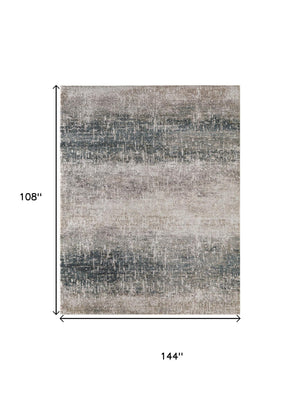 9 X 12 Abstract Plush Area Rug Power Loomed Polypropylene for Living Rooms