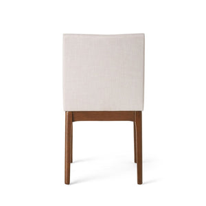 English Elm Set of 2 Upholstered Dining Chairs Rubberwood Legs Minimalist Modern Seating N759P288155K