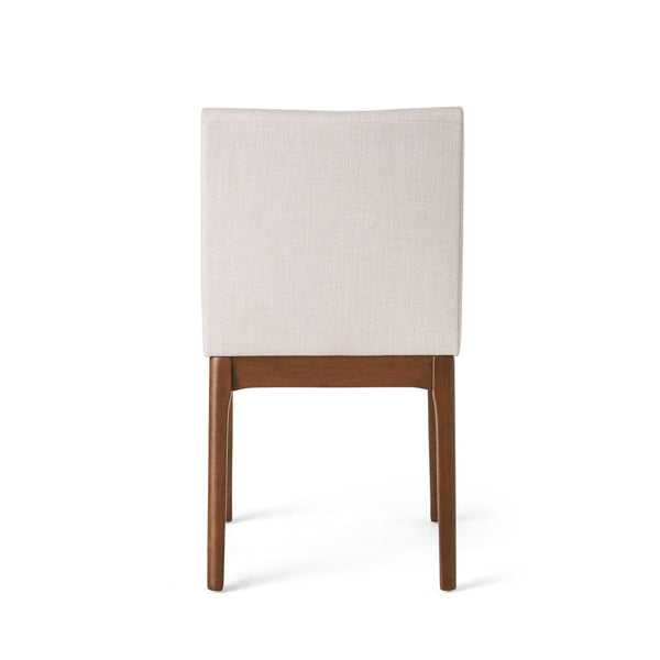 English Elm Set of 2 Upholstered Dining Chairs Rubberwood Legs Minimalist Modern Seating N759P288155K